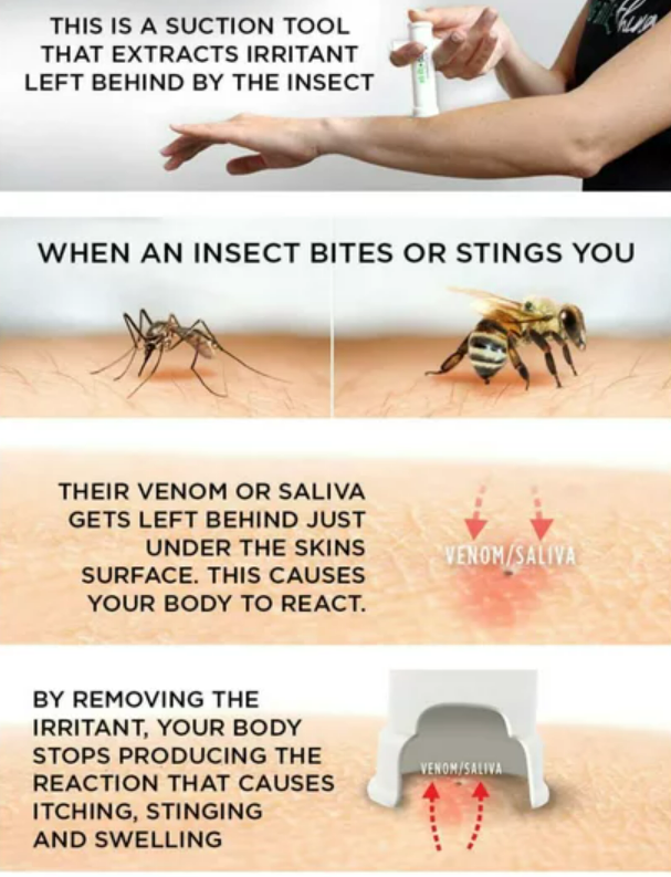 Instant Natural Relief of Mosquito or any Insect Bite. Reusable, Kids friendly & Made In Denmark 2 Bug Bite Thing