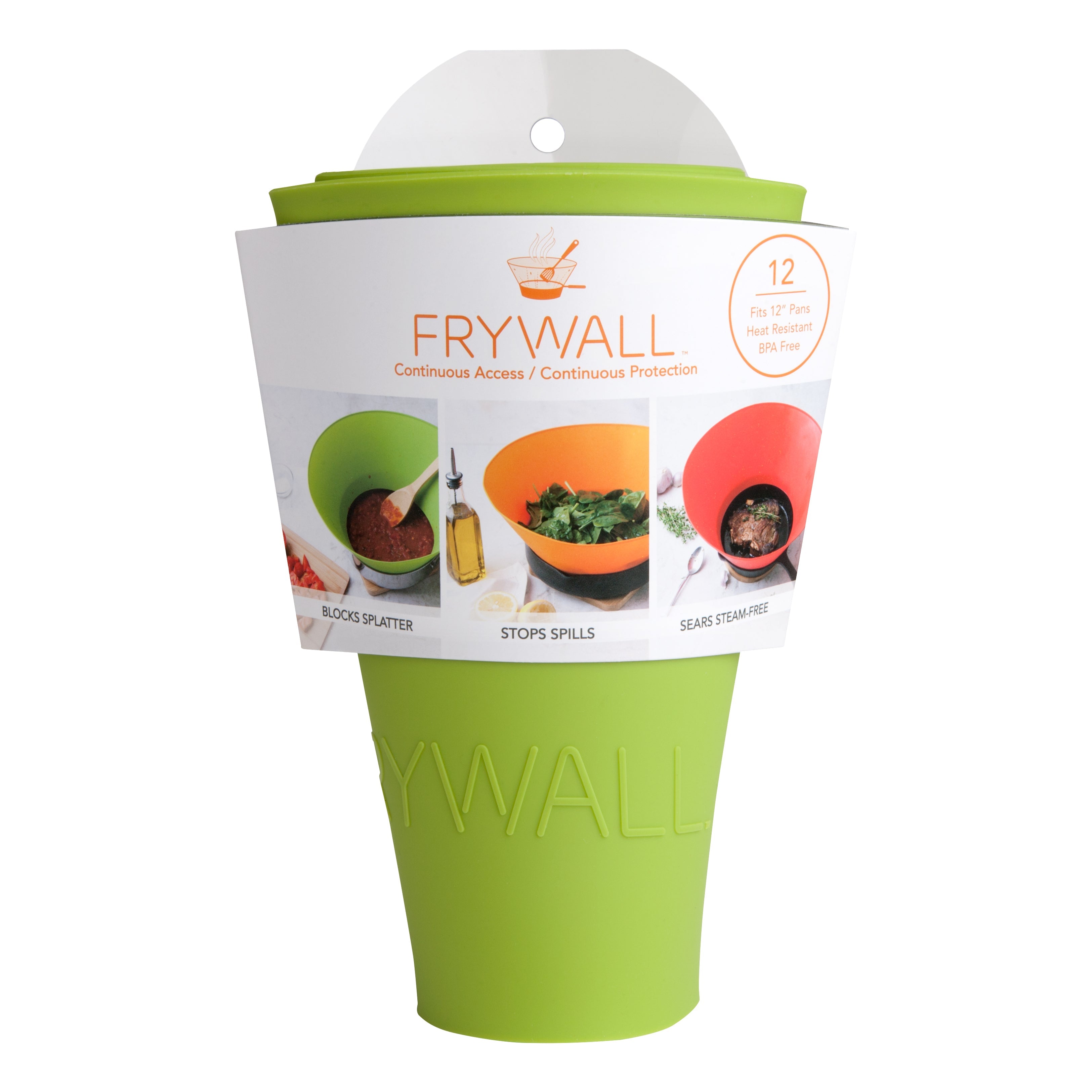 Frywall®. ملحق مطبخ واقي رشاش-12 بوصة (كبير)