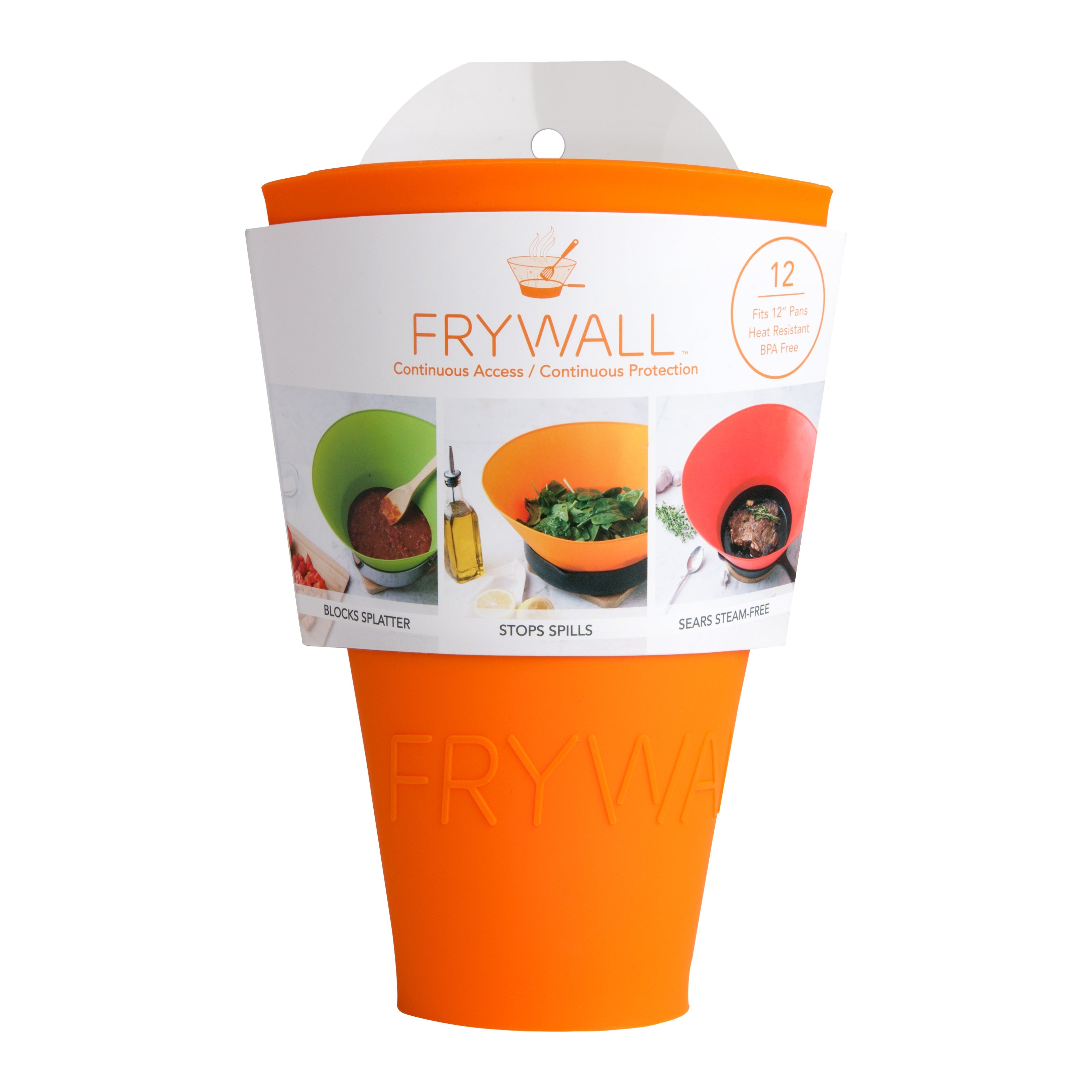 Frywall®. ملحق مطبخ واقي رشاش-12 بوصة (كبير)